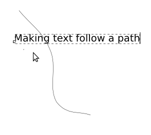 inkscape text to path